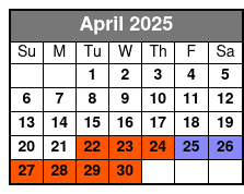 Game April Schedule