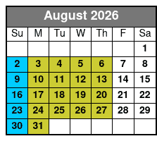 Game August Schedule