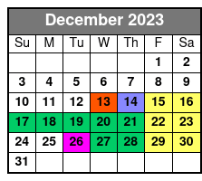 Game December Schedule