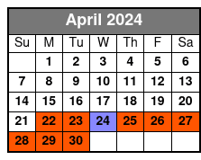 Official Tour April Schedule