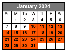 Miami City Sightseeing, 90 Min Biscayne Bay Cruise, and Everglades Airboat Tour January Schedule