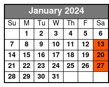 7:30pm Saturday Night 6 Hour January Schedule