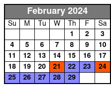 4 Hour Drift Fishing February Schedule