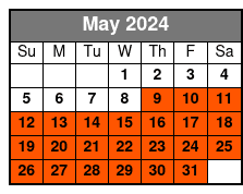 Kayak Rental (2 Hours) May Schedule
