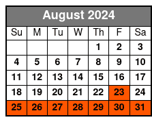 Fort Lauderdale Kayak Rental August Schedule