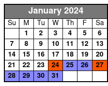 Shared Big Game Fishing January Schedule