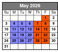 Stand-Up Paddle Board Lesson 1 on 1 May Schedule