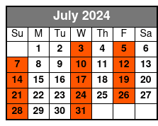 Premium Class July Schedule