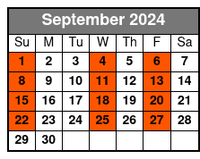 Premium Class September Schedule