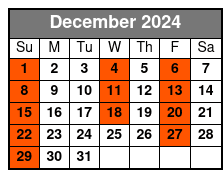 Premium Class December Schedule