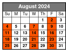 Economy Class August Schedule
