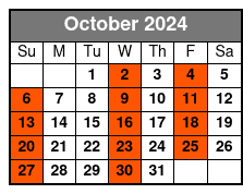 Economy Class October Schedule