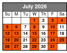 Economy Class July Schedule