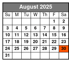 Grand Bahama Day Trip August Schedule