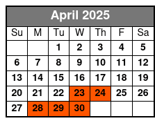 Sunset on Paddleboard Experience in Las Olas Fort Lauderdale April Schedule