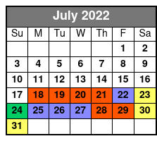 2-Hour Guided Outer Banks Wild Horse Tour July Schedule