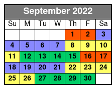 Kitty Hawk Small-Group Outer Banks Surf Lesson September Schedule