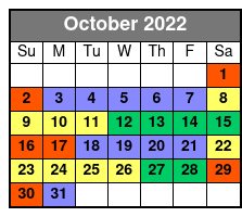 Kitty Hawk Small-Group Outer Banks Surf Lesson October Schedule
