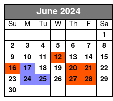 Wheel Experience June Schedule