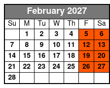 The Haunted Dinner Tour February Schedule