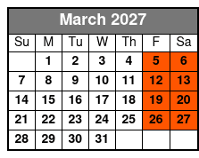 The Haunted Dinner Tour March Schedule