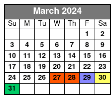 Breaking Point Escape Room March Schedule