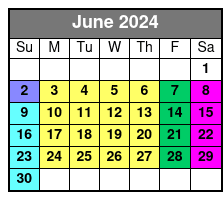 Breaking Point Escape Room June Schedule