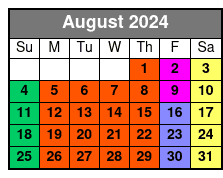 Breaking Point Escape Room August Schedule