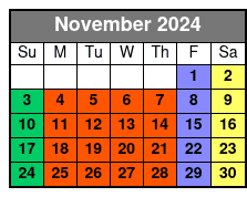 Breaking Point Escape Room November Schedule