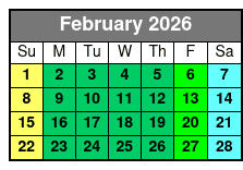 Breaking Point Escape Room February Schedule