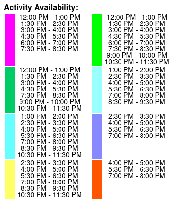 Breaking Point Escape Room Color Key