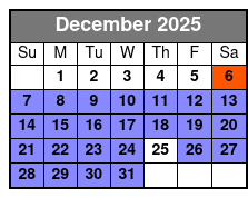 Premium Driving Tour Upgrade December Schedule