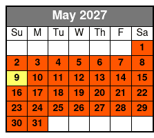 Premium Driving Tour Upgrade May Schedule