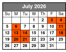 Walking Tour Along the San Antonio Riverwalk And Around Downtown July Schedule