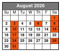 Walking Tour Along the San Antonio Riverwalk And Around Downtown August Schedule