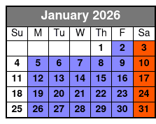 San Antonio's Ultimate Ghost and Murder Walking Guided Tour January Schedule