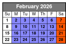 San Antonio's Ultimate Ghost and Murder Walking Guided Tour February Schedule