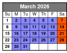 San Antonio's Ultimate Ghost and Murder Walking Guided Tour March Schedule