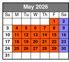 San Antonio's Ultimate Ghost and Murder Walking Guided Tour May Schedule