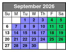 San Antonio's Ultimate Ghost and Murder Walking Guided Tour September Schedule