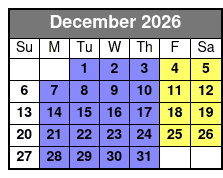 San Antonio's Ultimate Ghost and Murder Walking Guided Tour December Schedule