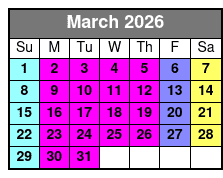Horror on Hallows Eve March Schedule