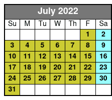 SeaWorld San Antonio July Schedule