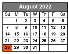 SeaWorld San Antonio August Schedule