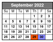 SeaWorld San Antonio September Schedule