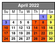 SeaWorld Single Day Ticket April Schedule