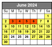 SeaWorld Single Day Ticket June Schedule