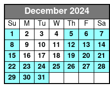 SeaWorld Single Day Ticket December Schedule