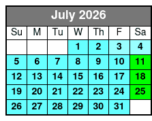 SeaWorld Single Day Ticket July Schedule