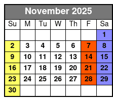 Private Or Couple’s Tarot Reading November Schedule
